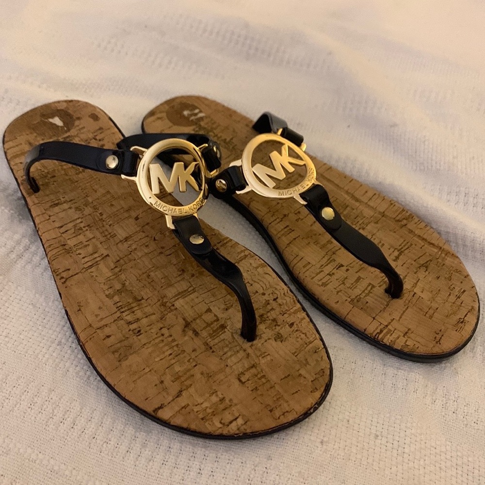 Michael Kors patent leather sandals